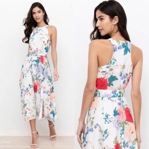 NWT Yumi Kim Floral Midi Dress - White, Red, Blue, Green